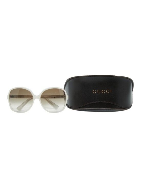 Gucci Logo Sunglasses White Acetate Eyewear main image 4
